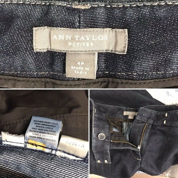 Ann Taylor Petites Women’s Dark Wash Denim Jeans - Picture 12 of 12